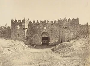 Clercq Gallery: Jerusalem. Porte de Damas ou des colonnes (Bab-el-Ahmoud), 1860 or later