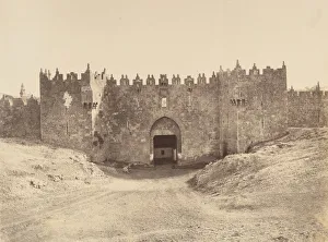 Clercq Louis Prints: Jerusalem. Porte de Damas ou des colonnes (Bab-el-Ahmoud), 1860 or later
