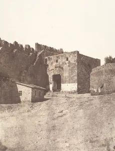 Auguste Salzmann Gallery: Jerusalem, Porte de David, Interieur, 1854. Creator: Auguste Salzmann