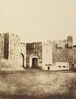 Clercq Gallery: Jerusalem. Porte de Hebron et de Jaffa. (Bab-el-Khalil), 1860 or later