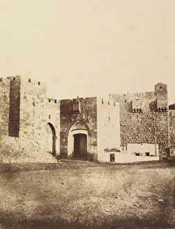 Clercq Louis Prints: Jerusalem. Porte de Hebron et de Jaffa. (Bab-el-Khalil), 1860 or later