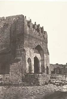 Auguste Salzmann Gallery: Jerusalem, Porte de la citadelle, 1854. Creator: Auguste Salzmann