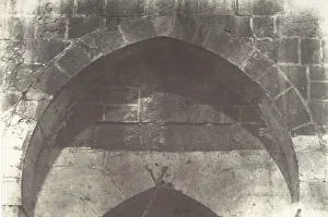 Jerusalem, Porte de la citadelle, Inscription, 1854. Creator: Auguste Salzmann