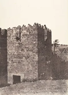 Auguste Salzmann Gallery: Jerusalem, Porte de Mograbins, 1854. Creator: Auguste Salzmann