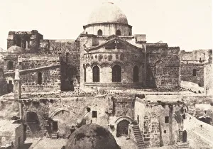Jerusalem, Saint Sepulcre, abside, 1854. Creator: Auguste Salzmann Jerusalem, Saint Sepulcre, abside, 1854. Creator: Auguste Salzmann