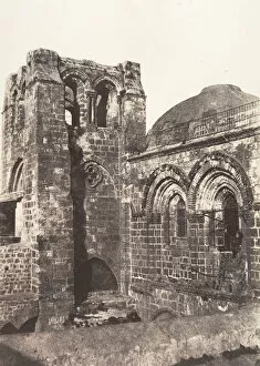 Jerusalem, Saint-Sepulcre, Clocher, 1854. Creator: Auguste Salzmann
