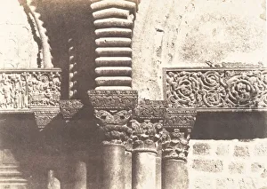 Jerusalem, Saint Sepulcre, details des chapiteaux, 1854