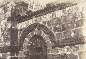 Holy Sepulchure Prints: Jerusalem, Saint-Sepulcre, Details de la facade, 1854