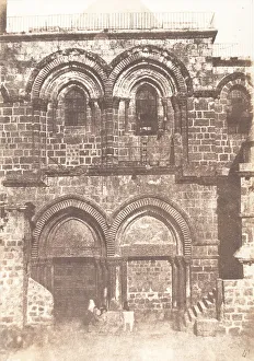 Auguste Salzmann Gallery: Jerusalem, Saint Sepulcre, Facade, 1854. Creator: Auguste Salzmann