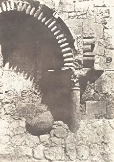 Romanesque Prints: Jerusalem, Saint-Sepulcre, Porte Ouest, 1854. Creator: Auguste Salzmann