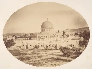 Cella Prints: Jerusalem, Site of the Temple on Mount Moriah, 1857. Creator: John Anthony