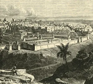 Jerusalem in the Time of Jesus Christ, Showing the Temple as restored by Herod the Great, 1890