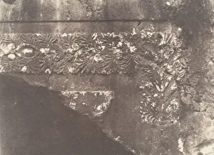 Jerusalem, Tombeau des rois de Juda, Encadrement de feuillages et de fruits, 1854