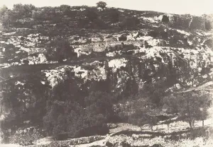 Gehenna Prints: Jerusalem, Vallee de Hinnom, Details du flanc droit, 2, 1854