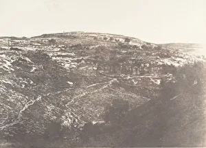 Salzmann Auguste Prints: Jerusalem, Vallee de Josaphat, Face Ouest et Nord, 2, 1854