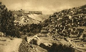 Brook Collection: Jerusalem - Valley of Kidron, Siloam and City Wall, c1918-c1939. Creator: Unknown