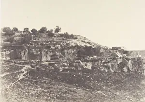 Salzmann Auguste Prints: Jerusalem, Village de Siloam, Monolithe de forme egyptienne, 3, 1854