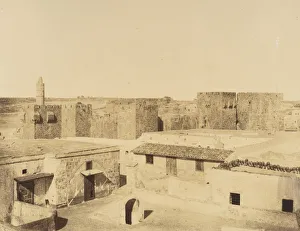 Jerusalem. Vue des Remparts. 1860 or later. Creator: Louis de Clercq