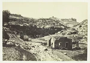 Frith Francis Gallery: Jerusalem from the Wall of En-Rogel, 1857. Creator: Francis Frith