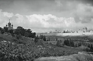 Jeruslem and the Garden of Gethsemane, 1937. Artist: Martin Hurlimann Jeruslem and the Garden of Gethsemane, 1937. Artist: Martin Hurlimann