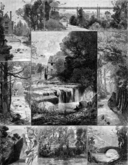 Recreation Prints: The Jesmond Dene Public Park, Newcastle-On-Tyne, 1883. Creator: Unknown