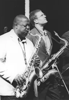 Jesse Davis and Eric Alexander, c1995. Creator: Brian Foskett Jesse Davis and Eric Alexander, c1995. Creator: Brian Foskett