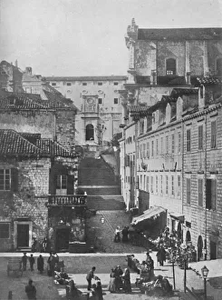 Dalmatia Prints: The Jesuits Church and the Military Hospital, Ragusa, 1913
