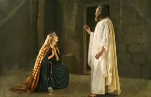 Bavaria Gallery: Jesus appears to Mary Magdalene, 1922. Creator: Henry Traut