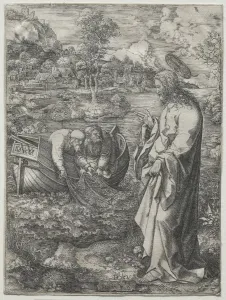 1480 85 1547 Prints: Jesus Calling to St. Peter and St. Andrew, 1523. Creator: Dirk Vellert (Netherlandish