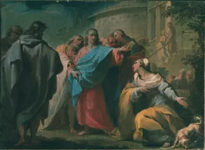 Canaan Gallery: Jesus and the Canaanite Woman, Mid of the 18th cen