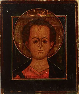 Tempera On Wood Prints: Jesus Emanuel, Russian icon, 1850-1899. Creator: Unknown