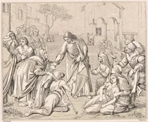 Supplication Gallery: Jesus healing the multitudes, c1880