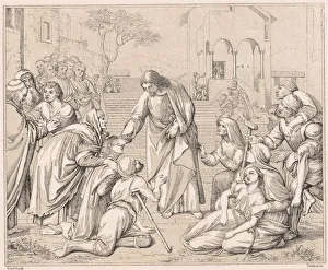 Supplication Gallery: Jesus healing the multitudes, c1880