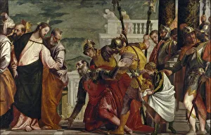 Jesus healing the servant of a Centurion. Artist: Veronese, Paolo (1528-1588) Jesus healing the servant of a Centurion. Artist: Veronese, Paolo (1528-1588)