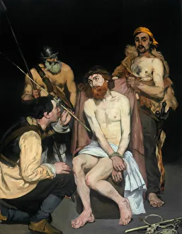 Ridicule Prints: Jesus Mocked by the Soldiers, 1865. Creator: Edouard Manet