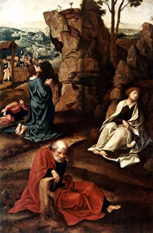Laying Gallery: Jesus on the Mount of Olives, 16th century. Artist: Pieter Coecke van Aelst