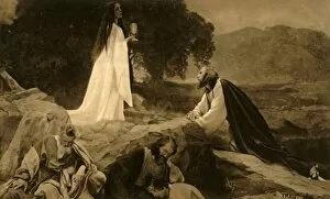 Bruckmann Friedrich Gallery: Jesus on the Mount of Olives, 1922. Creator: Henry Traut