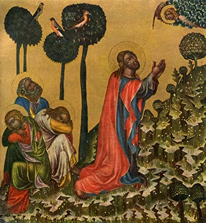 Antonin Matejcek Gallery: Jesus in the Olive Grove, c1350 (1955).Artist: Master of the Vyssi Brod Altar