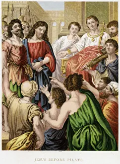 Jesus before Pilate, mid 19th century