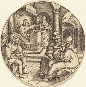 Master I Prints: Jesus Preaching in the Temple. Creator: Unknown