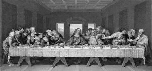 Da Vinci Leonardo Collection: Jesus said, - one of you that eateth with me shall betray me, mid 19th century. Creator