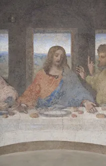 Bread And Wine Collection: Jesus. The Last Supper (Detail), 1495-1498