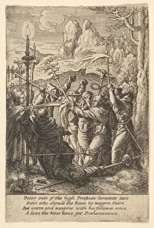 Agony In The Garden Gallery: Jesus taken, 1625-77. Creator: Wenceslaus Hollar