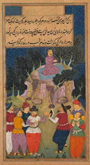 Northern India Prints: Jesus in the Tun Mountains near Nazareth where he Chooses Twelve of his Followers