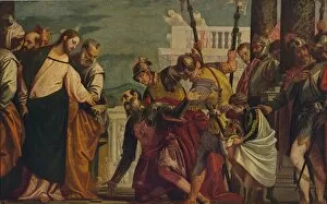 A De Beruete Gallery: Jesus Y El Centurio De Cafarnaun, (Jesus and the Centurion), 1571, (c1934). Artist: Paolo Veronese