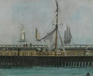 The jetty of Boulogne-sur-Mer, 1868. Artist: Manet, Edouard (1832-1883)