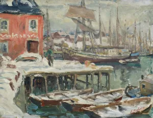 Jetty, Lofoten. Study from North Norway. Creator: Anna Katarina Boberg