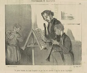 Teacher Prints: Un jeune homme en train d'acquerir ce que l'on est convenu d'appeler un art d'agrement