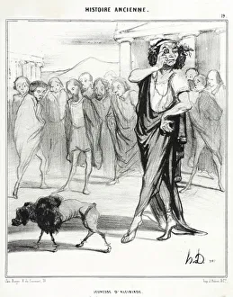 Grooming Prints: Jeunesse d'Alcibiade, 1842. Creator: Honore Daumier