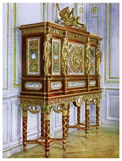 Edwin Foley Gallery: Jewel cabinet of Marie Antoinette, Versailles, France, 1911-1912.Artist: Edwin Foley